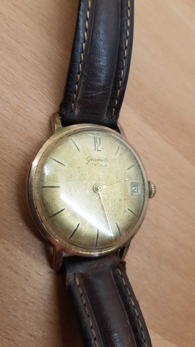 Męski stary zegarek *Glashutte*