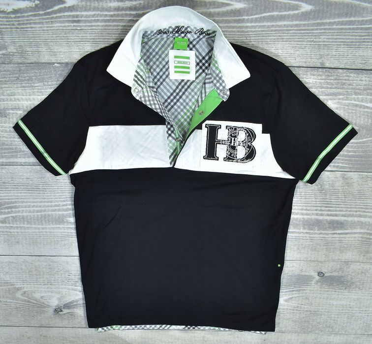 Hugo Boss Męska Czarna Koszulka Polo Regular Fit L