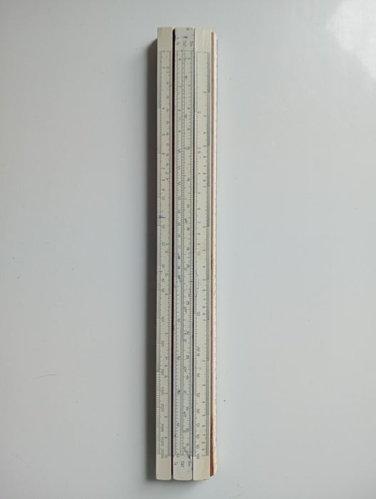 Линейка счётная логарифмическая  ЛСЛО -250-11  1974 г