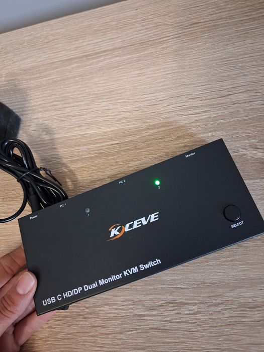 Youtinghdav KVM Switch 2 monitory USB C, KVM Switch Dual Monitor