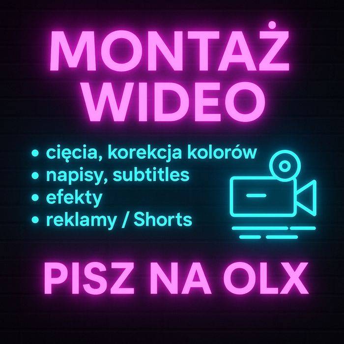 Montaż video - YouTube / Reels / TikTok
