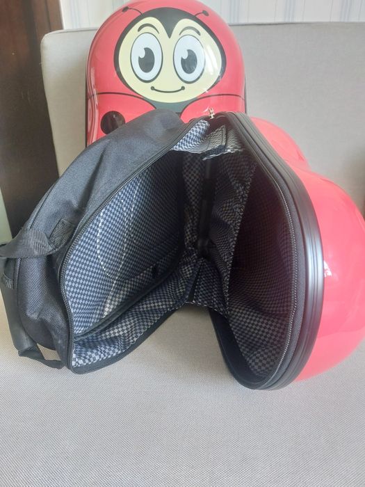 Walizka i plecak Wittchen komplet biedronka dla dzieci