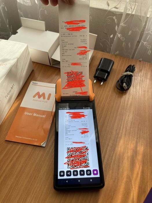 POS-термінал Telpo M1 android 12 tapxphone monobank nfc платіжний терм