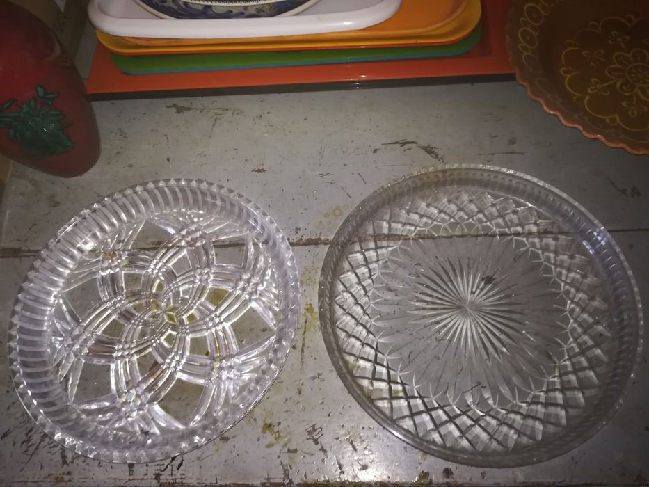 Travessas,fruteiras vidro, várias
