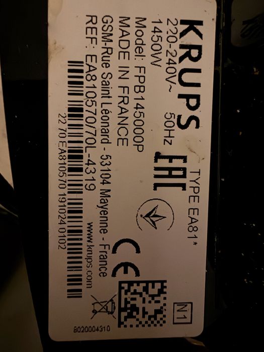 Máquina de Café Automática Krups Essential EA810570