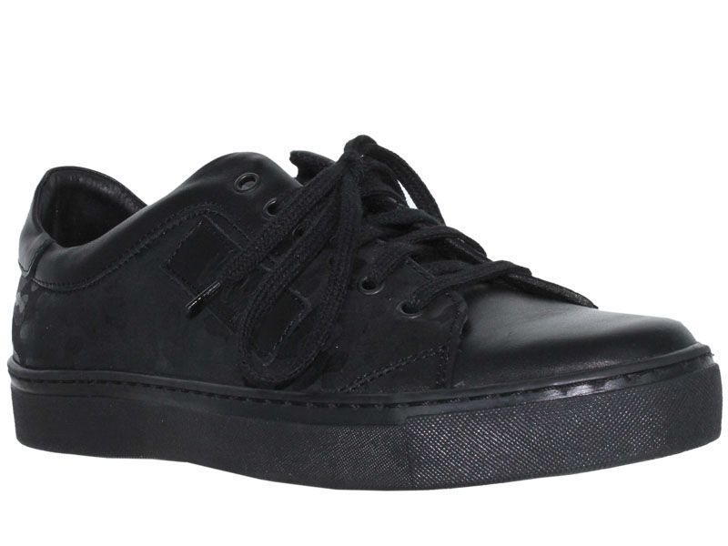 Lee Cooper Półbuty męskie - Eleganckie Skórzane - r 44 - Czarne Skóra