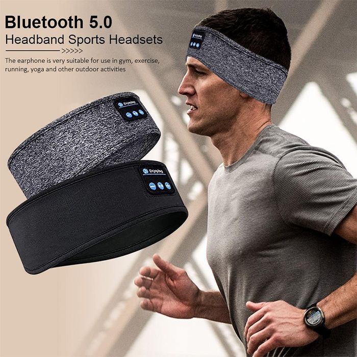 Opaska sportowa na uszy z słuchawkami Bluetooth do spania i biegania
