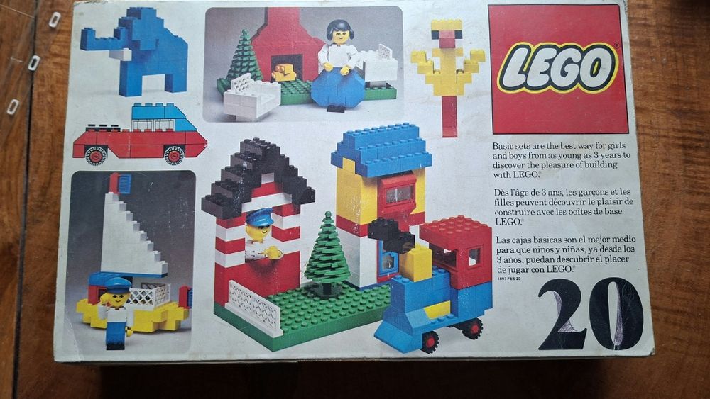 Kolcki Lego 20 z 1976 roku Vintage