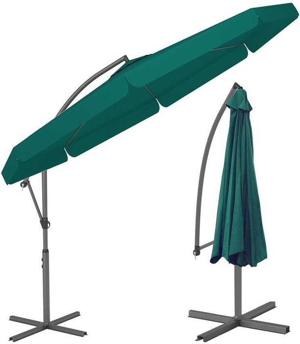 Parasol Ogrodowy na wysięgniku bocznym, składany