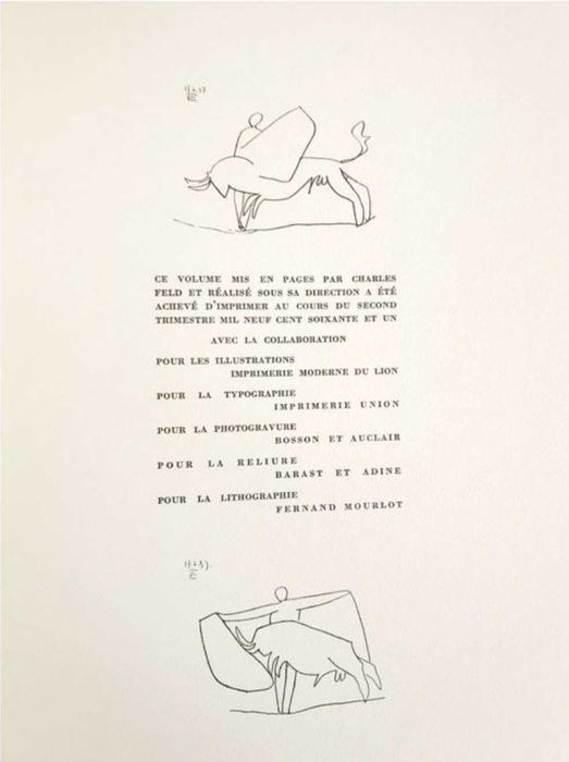 Suerte de Picador de Pablo Picasso - Fotolitografia