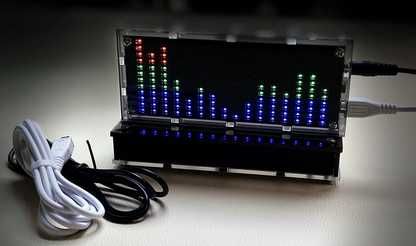 192 LED Analizator wskaźnik 8 Trybów audio spectrum widmo korektor