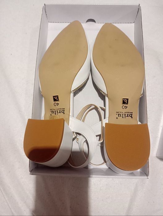 Buty ślubne, obcasy ślubne BRILU