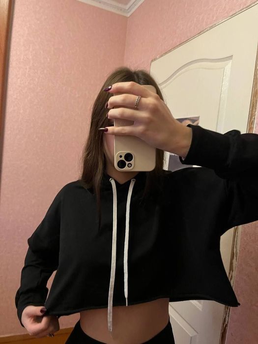 Укорочене худі оверсайз 40 р.