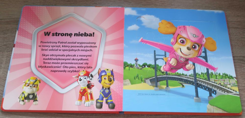 Książka z puzzlami Psi Patrol