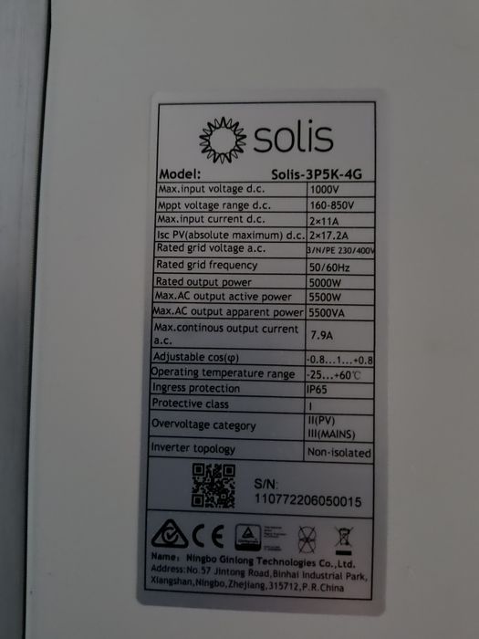 Falownik inwerter Solis 5 kW