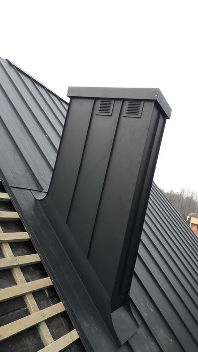 Okuwanie kominów Obróbki blacharskie