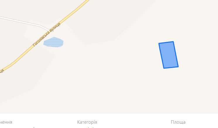 Продам земельну ділянку в  с. Требухові