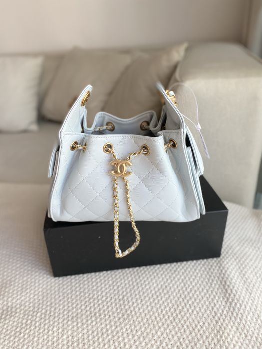 Chanel hobo mini біла та голуба. Нові