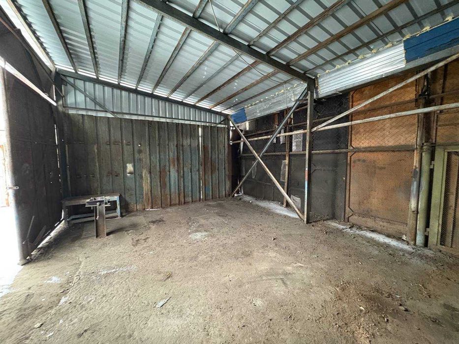 Ангар 90м2, вагончик під офіс і своя огородж.площадка,380В-для виробн.