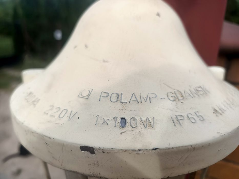 Lampa przemysłowa PRL