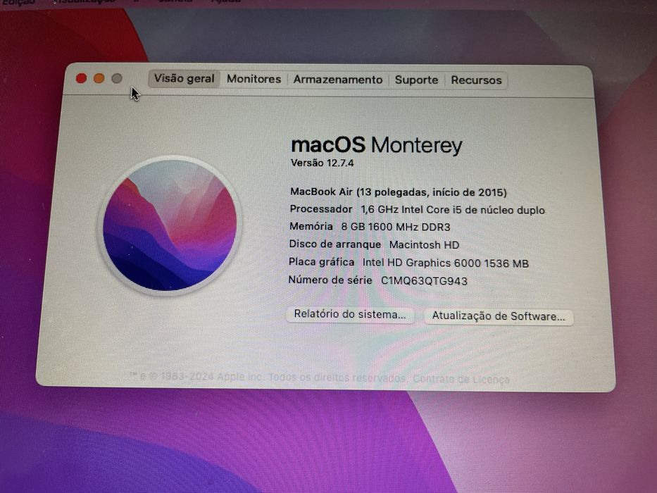 Macbook air - computador portatil Apple