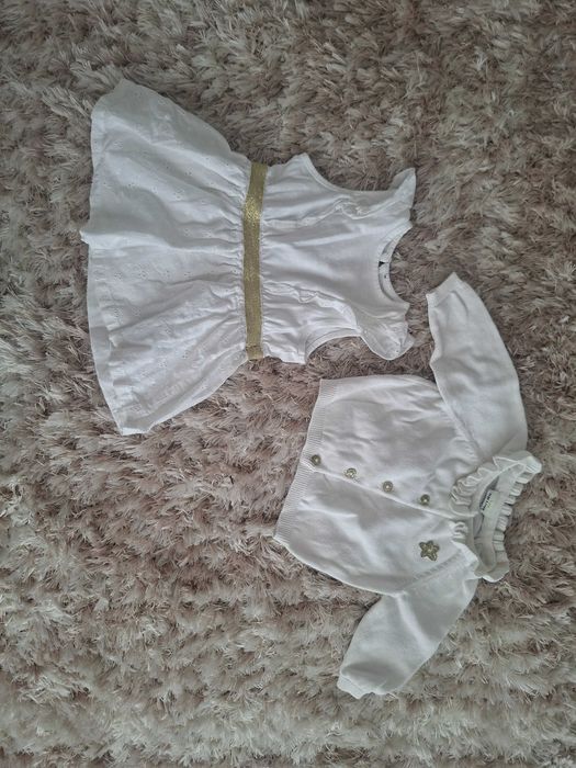 Sukienka sweterek chrzest okoliczmość 68