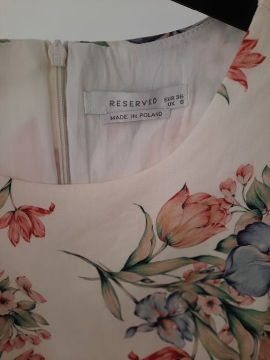 Elegancka sukienka Reserved kwiatowy print 36