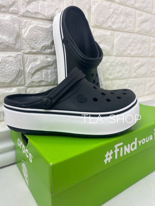 Сабо жіночі крокси Crocs Platform веселка кольорові
