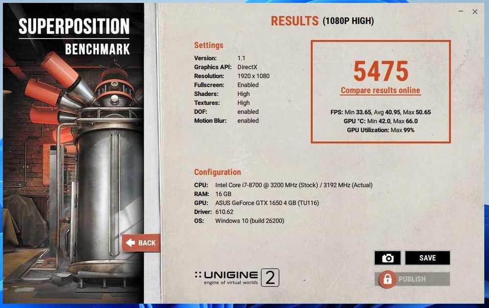 ПК i7-8700; GTX1650 4Gb; 16Gb DDR4-2667; SSD 240Gb + 512Gb