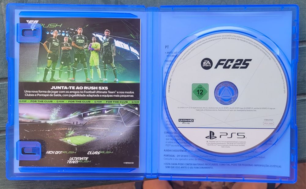 Lote 4 Jogos Futebol PS5 / PS4 (EA Sports FC 25, FC 24, FIFA 23, 22, 21) – Como Novos