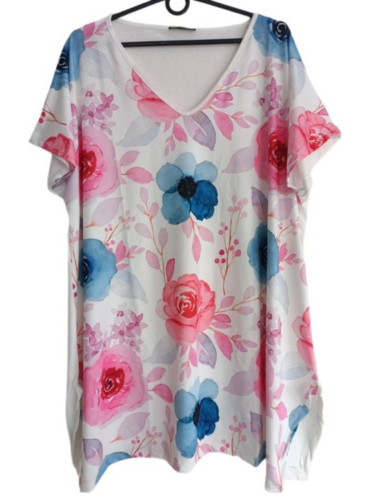 Bluzka plus size tunika duży rozmiar luźna 50/52/54/56