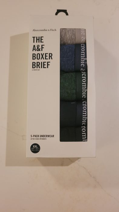 Nowe bokserki Abercrombie & Fitch 5-pack XXL