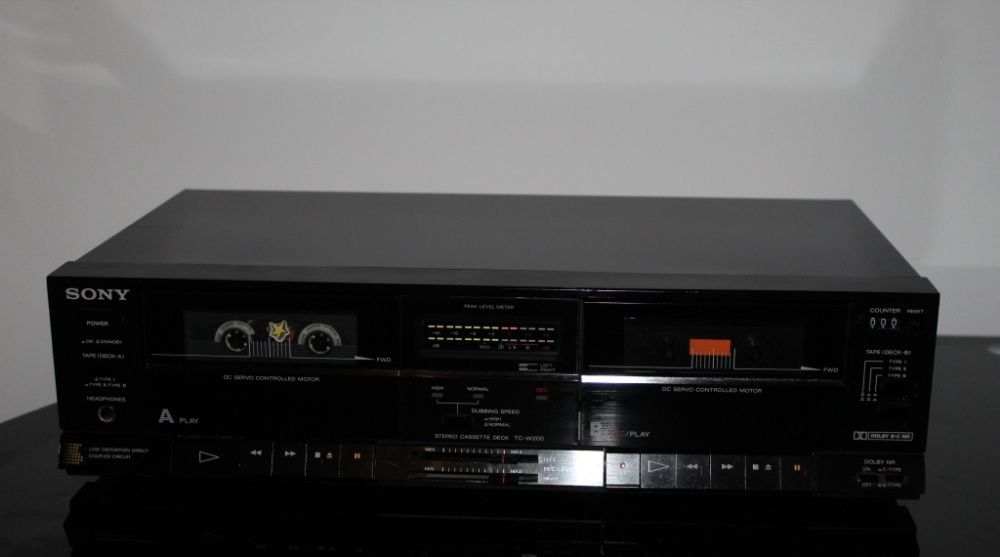 SONY TC-W200 Magnetofon deck dwukasetowy segment hi-fi stereo Wysyłka