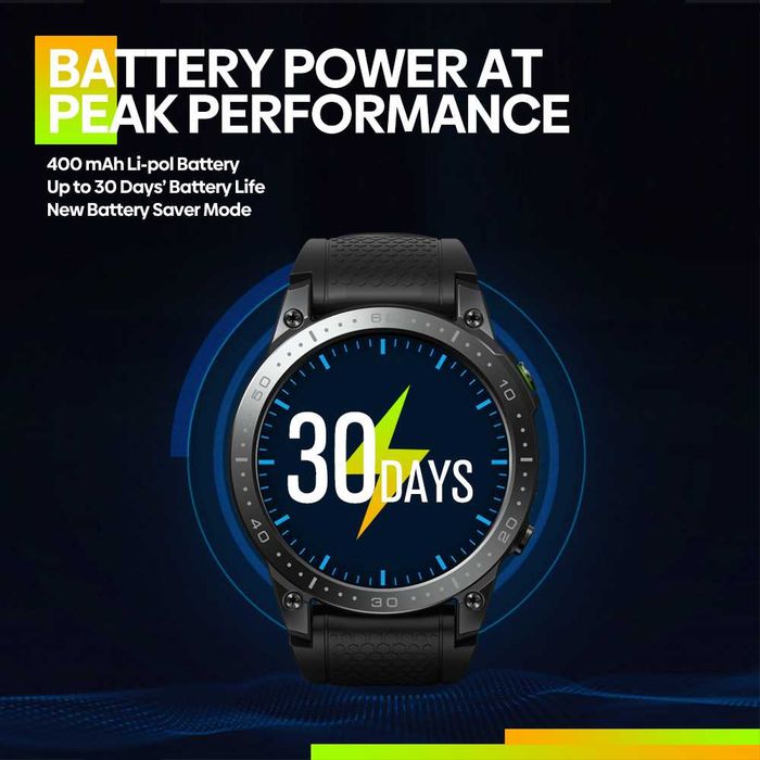 СмартГодинник СмартЧасы SmartWatch Zeblaze Ares 3 Pro Abyss Black