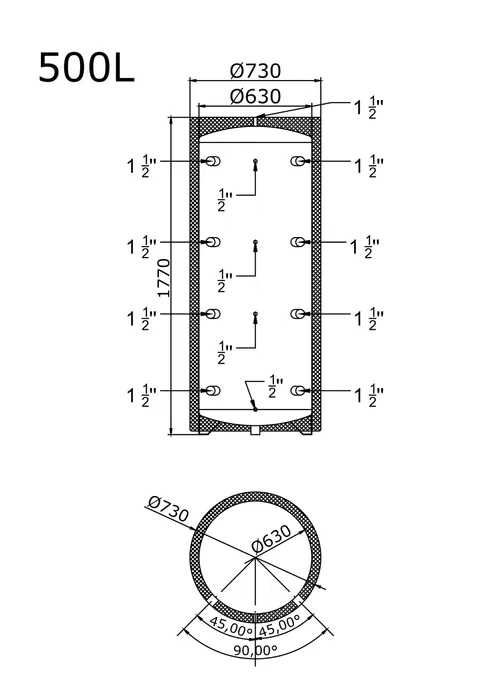 Zbiornik Buforowy Bufor Ciepła 400l dostępny od ręki z dostawą