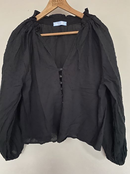 Bluzka lila lou rozm Uni czarna