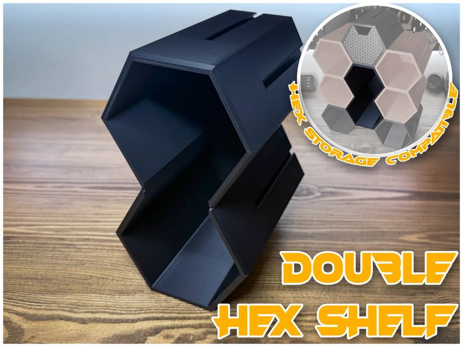 Prateleira Dupla Hexagonal para Arrumação
