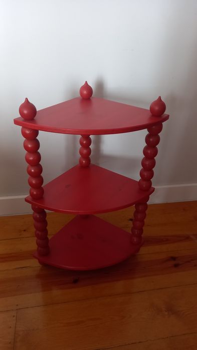 Móvel de ángulo vermelho RYSSBY vintage da IKEA