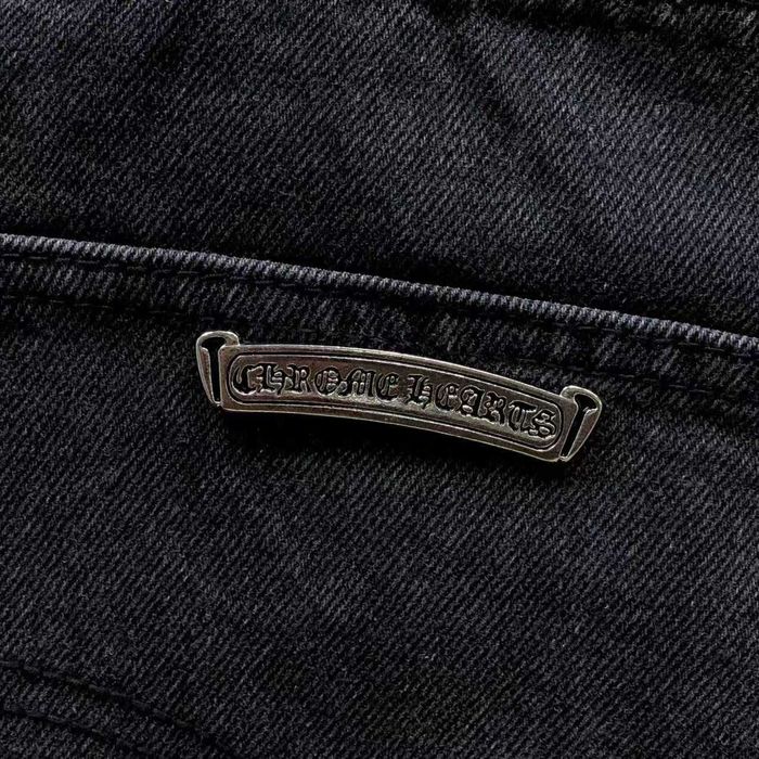 Джинси Chrome Hearts з нашивками хрестів штаны джинсы Хром Хартс