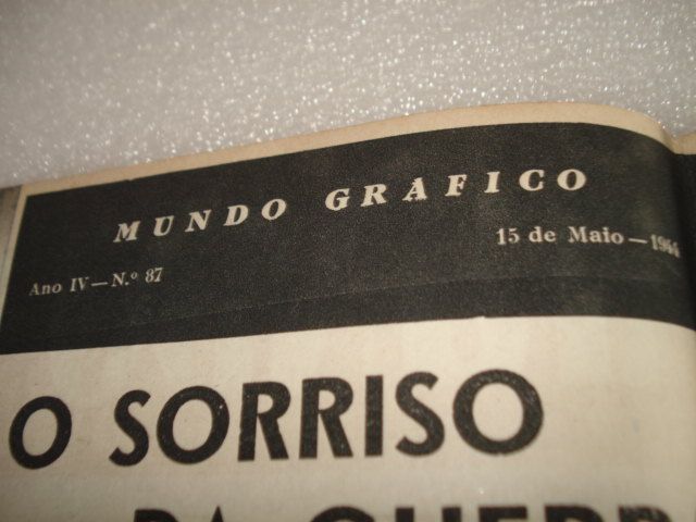 Revista Antiga Mundo Gráfico - 1944 Retrato Varela Aldemira NA CAPA
