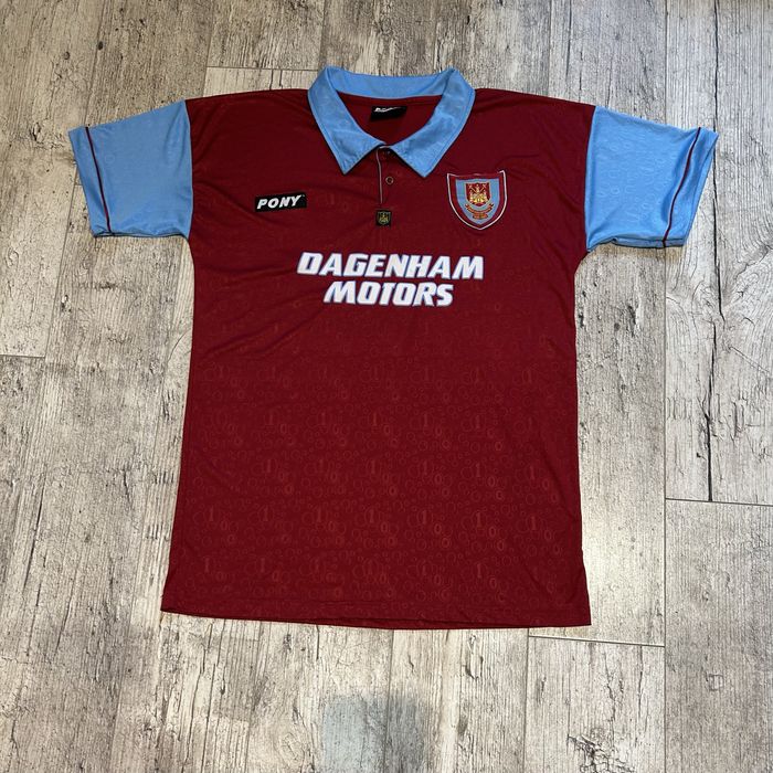 Vintage koszulka piłkarska West Ham United 1995/96 Pony trikot