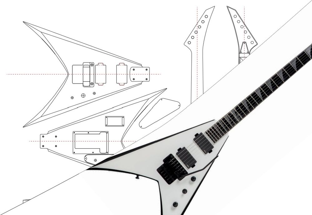 Шаблони електрогітар Jackson