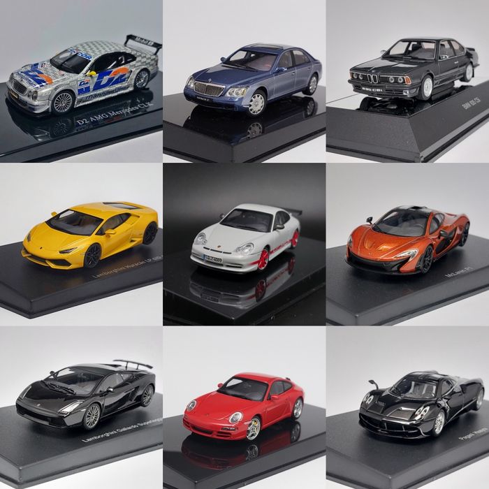 AUTOart 1/43 Chevrolet Corvette, Lotus, Jaguar XKR масштабні моделі