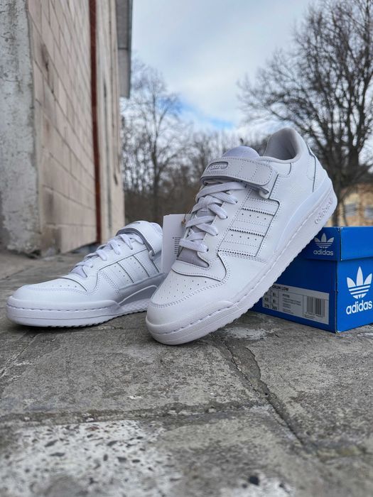 Мужские кроссовки Adidas Forum Low FY7755 Cloud White белые Оригинал