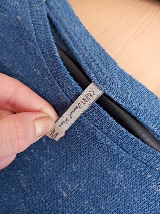 sweter sweterek niebieski melanż M L Carry