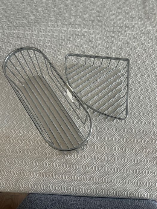 Conjunto de 2 Cestos WC em inox