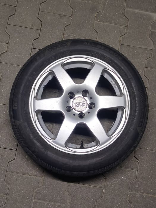 5x100 felgi 15 cali komplet z dwuletnimi oponami