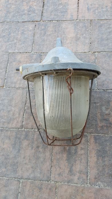 Lampa Loft industrial prl retro przemysłowa gornicza Polska jak nowe