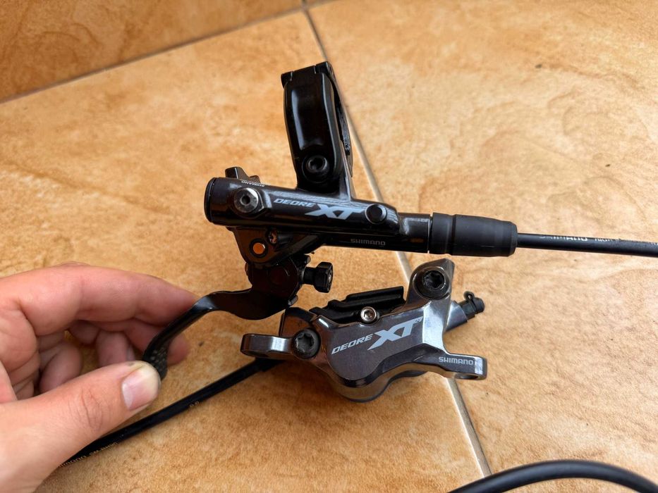 Тормоза, Гідравліка Shimano DEORE XT M-8120, 8000, 4 Поршневі GERMANY