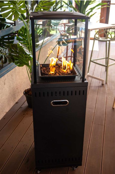 Salamandra / Aquecedor de Exterior a Gás Tecna Samoa 9kW (Como Novo)